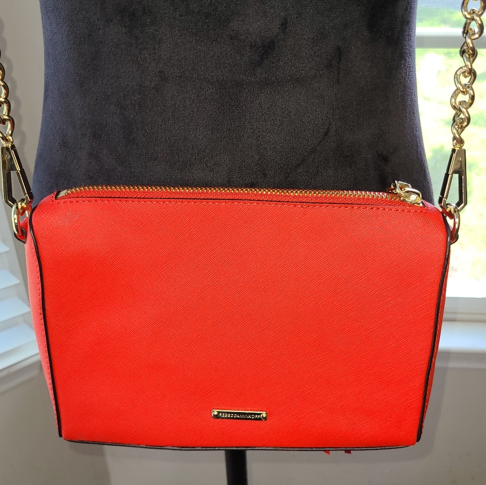 Rebecca Minkoff Avery Zest Leather Cross Body Bag EUC Spring - Picture 12 of 16